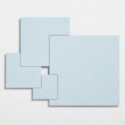 Overlapping squares, halved areas
